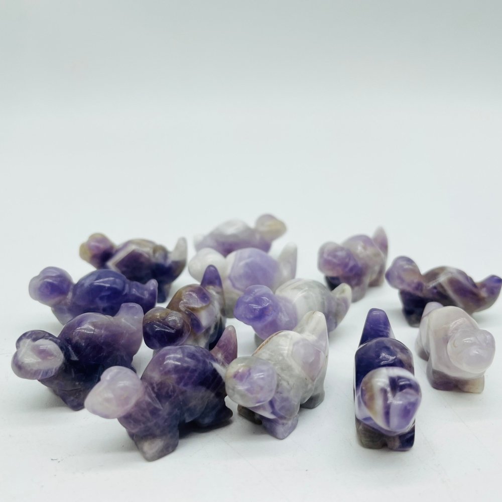 Mini Chevron Amethyst Dinosaur Carving Animals Wholesale -Wholesale Crystals