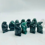 Mini Clear Quartz&Moss Agate Penguin Carving Wholesale -Wholesale Crystals