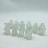 Mini Clear Quartz&Moss Agate Penguin Carving Wholesale -Wholesale Crystals