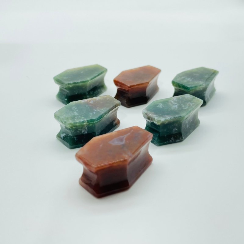 Mini Coffin Wholesale Tiger Eye Ocean Jasper - Wholesale Crystals