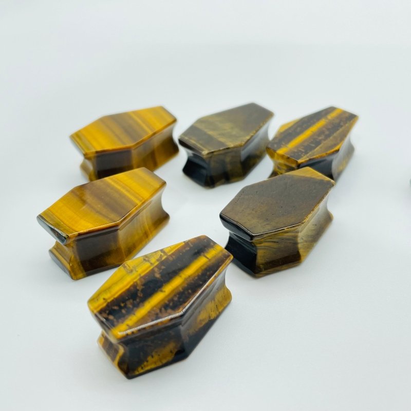 Mini Coffin Wholesale Tiger Eye Ocean Jasper - Wholesale Crystals