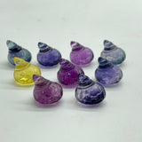 Mini Fluorite Pumpkin With Wizard Hat Carving Wholesale -Wholesale Crystals