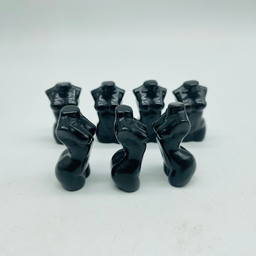 Mini Goddess Obsidian & Sakura Agate Carved Wholesale -Wholesale Crystals