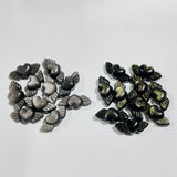 Mini Gold & Silver Sheen Obsidian Heart Wing Carving Wholesale -Wholesale Crystals