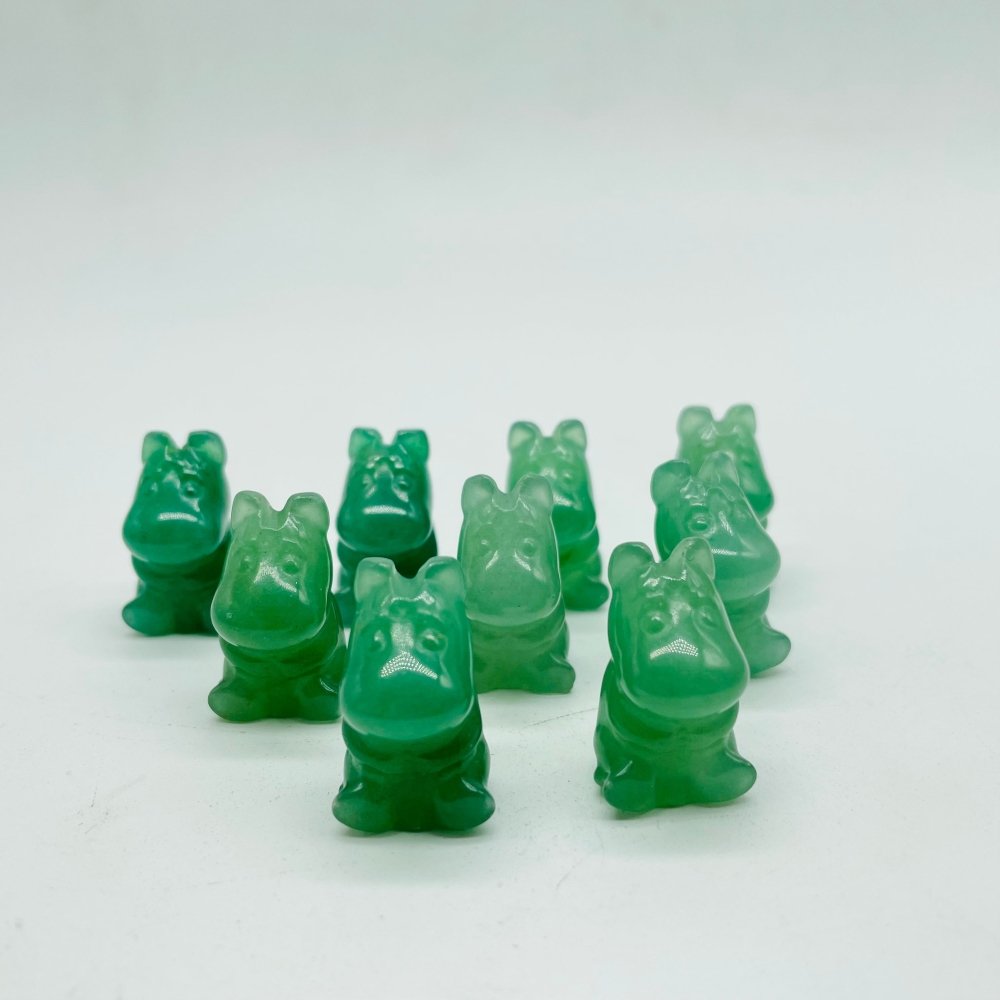 Mini Green Aventurine Hippo Carving Wholesale -Wholesale Crystals