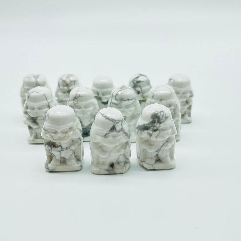 Mini Howlite Darth Vader Carving Wholesale -Wholesale Crystals