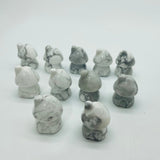 Mini Howlite Mushroom House Carving Wholesale -Wholesale Crystals
