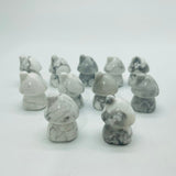 Mini Howlite Mushroom House Carving Wholesale -Wholesale Crystals