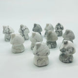 Mini Howlite Mushroom House Carving Wholesale -Wholesale Crystals
