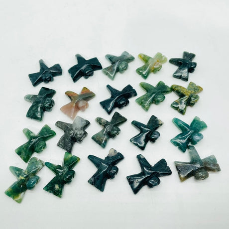 Mini Moss Agate Dragonfly Carving Wholesale -Wholesale Crystals