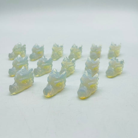 Mini Opalite Dragon Head Carving Wholesale -Wholesale Crystals