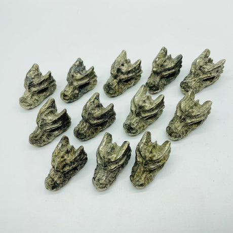 Mini Pyrite Dragon Head Carving Wholesale -Wholesale Crystals