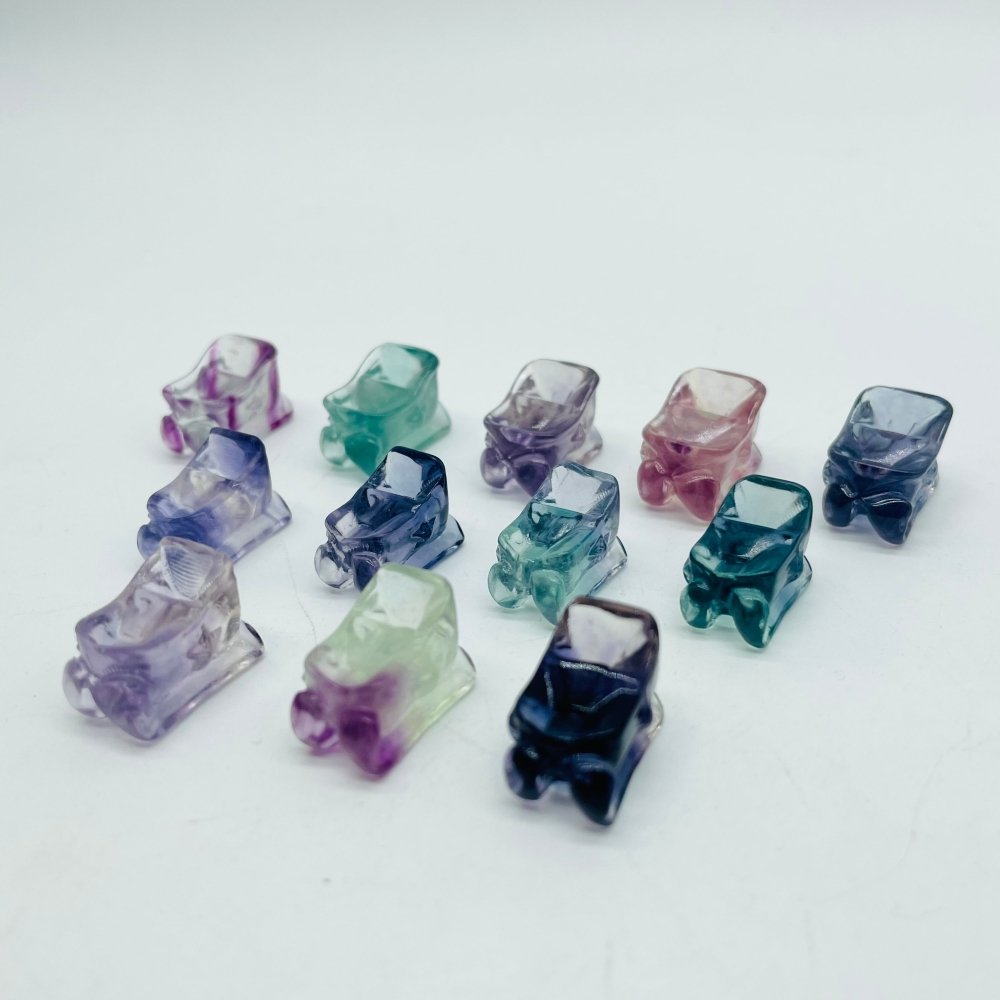 Mini Rainbow Fluorite Sled Carving Wholesale -Wholesale Crystals