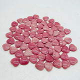 Mini Rhodonite Heart DIY Pendant Drill Hole Wholesale -Wholesale Crystals