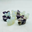 Mini Squirrel Carving Animals Chevron Amethyst&Opalite Wholesale -Wholesale Crystals