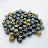 Mini Yellow Mixed Blue Tiger Eye Spheres Ball Wholesale -Wholesale Crystals