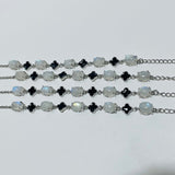 Moonstone Cute Four Leaf Clover Lucky Bracelets Crystal Wholesale -Wholesale Crystals