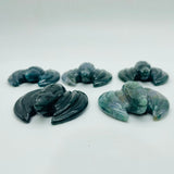 Moss Agate Bat Carving Animal Wholesale -Wholesale Crystals