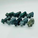 Moss Agate Cattle Cow Carving Wholesale -Wholesale Crystals
