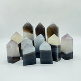 Natural Agate Mixed Quartz Four-Sided Points Wholesale -Wholesale Crystals