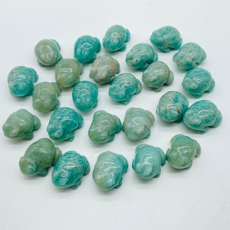 Natural Amazonite Frog Carving Wholesale -Wholesale Crystals