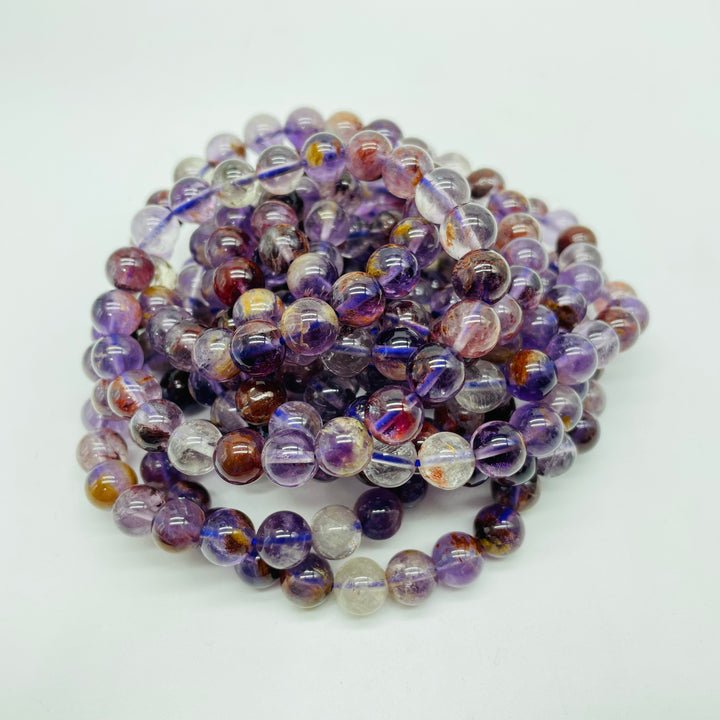 Natural Amethyst Mixed Garden Quartz Lodolite Bracelets Wholesale -Wholesale Crystals