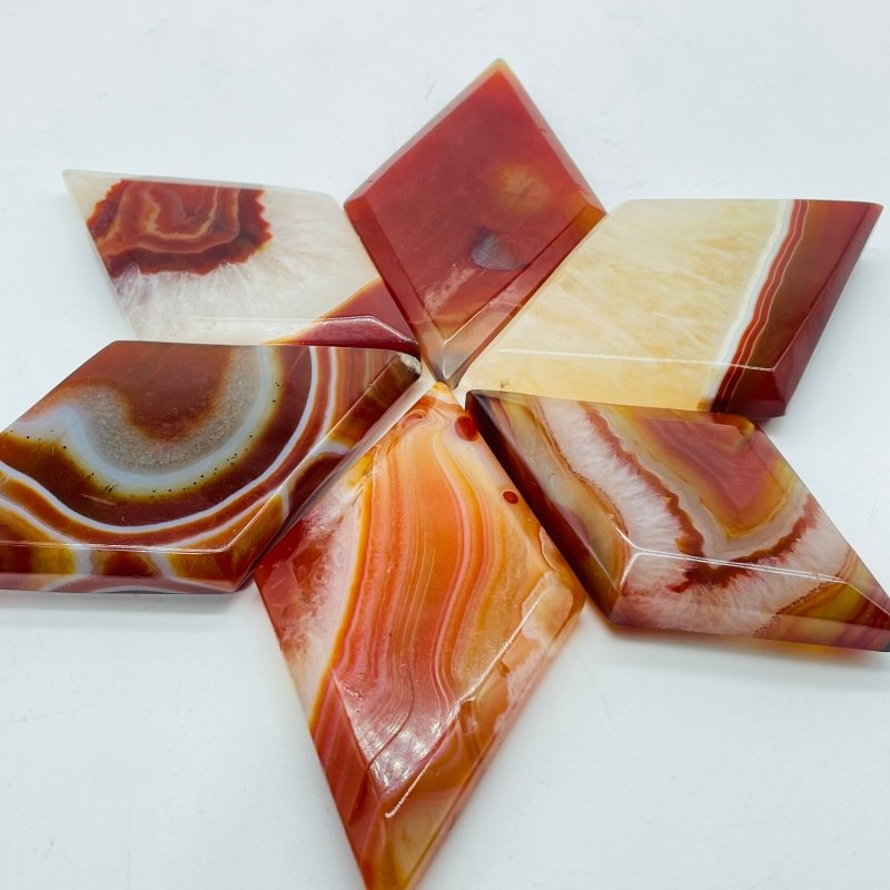 Natural Carnelian Rhombus Shaped Wholesale - Wholesale Crystals