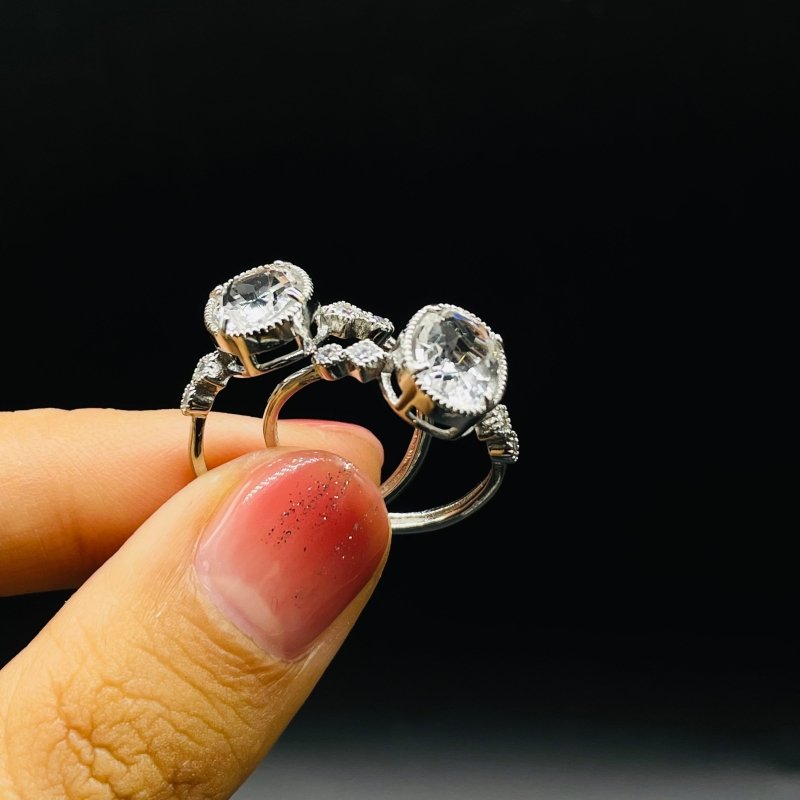 Natural Clear Quartz Cut Faceted Ring Wholesale -Wholesale Crystals