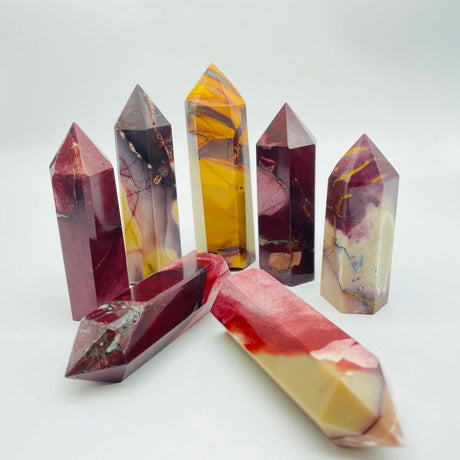 Natural Mookaite Jasper Tower Points Crystal Wholesale -Wholesale Crystals