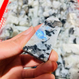 Natural Rainbow Moonstone Four-Sided Tower Points Wholesale -Wholesale Crystals