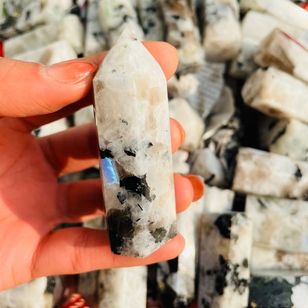 Natural Rainbow Moonstone Tower Points Wholesale -Wholesale Crystals