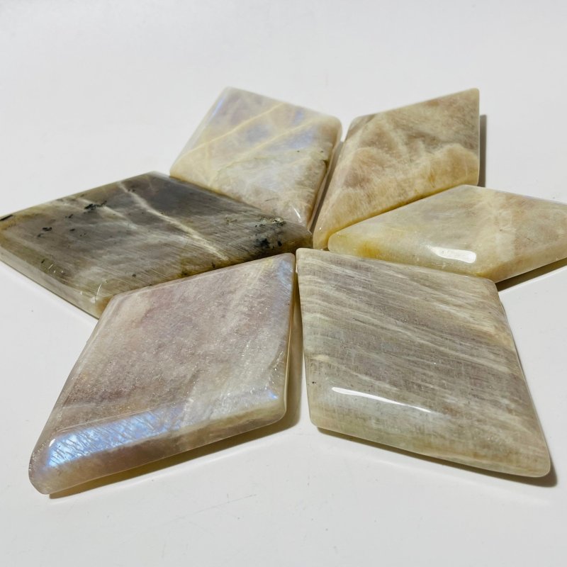 Natural Sunstone Mixed Moonstone Rhombus Shaped Wholesale - Wholesale Crystals