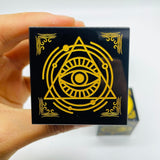 Obsidian Cube Hand of Fatima Cross with Wings Wholesale -Wholesale Crystals