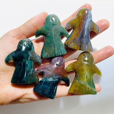 Ocean Jasper Ghost Halloween Carving Wholesale -Wholesale Crystals