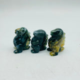 Ocean Jasper & Moss Agate Dinosaur Tyrannosaurus Rex Carving Wholesale -Wholesale Crystals