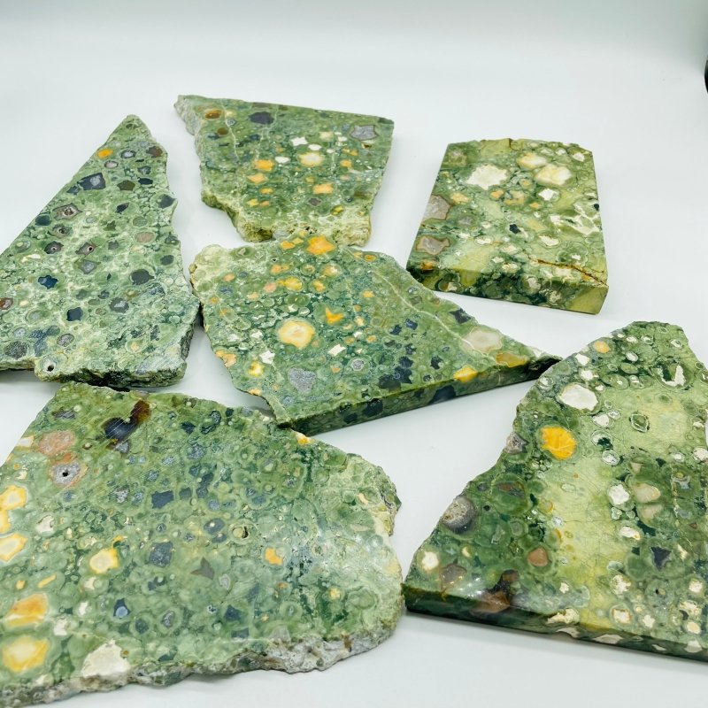 Large Peacock Eye Rain Forest Jasper Slab Wholesale -Wholesale Crystals