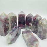 Pink Tourmaline Fat Four-Sided Tower Point Wholesale -Wholesale Crystals
