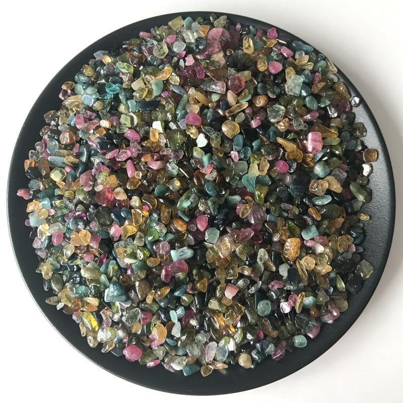 High Quality Colorful Tourmaline Gravel 5-7mm Chips -Wholesale Crystals