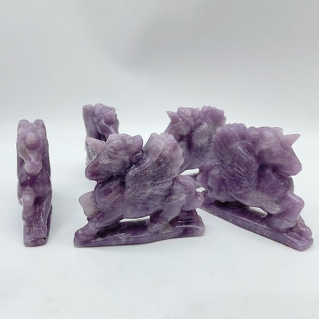 Purple Lepidolite Pegasus Carving Wholesale -Wholesale Crystals