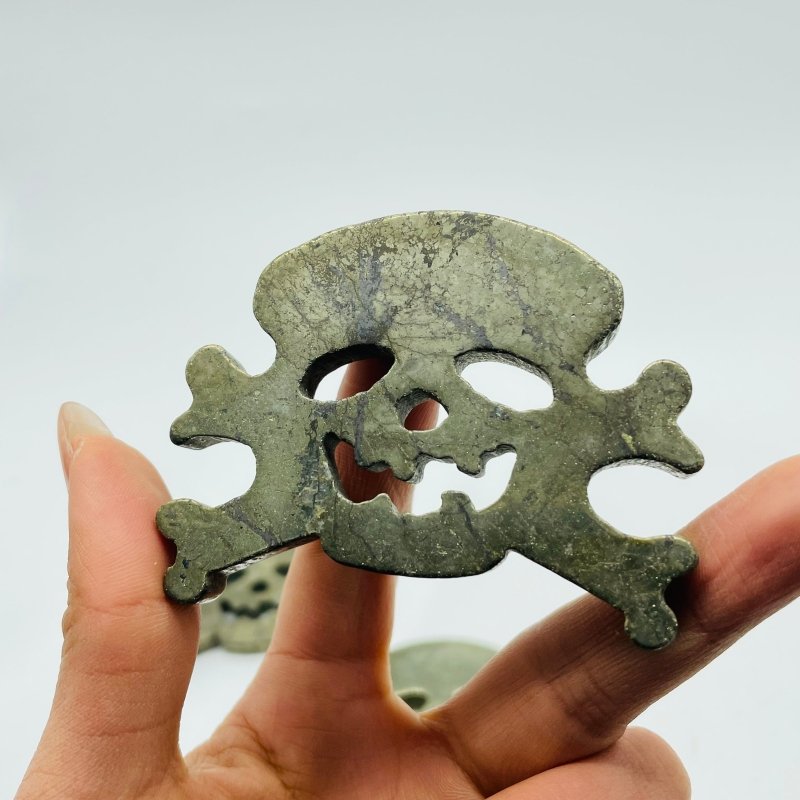 Pyrite Pirate Skull Carving Wholesale - Wholesale Crystals