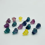 Rainbow Fluorite Caribbean Pirate Captain Skull Carving Wholesale -Wholesale Crystals