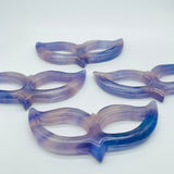 Rainbow Fluorite Masquerade Goddess Mask Carving Wholesale - Wholesale Crystals