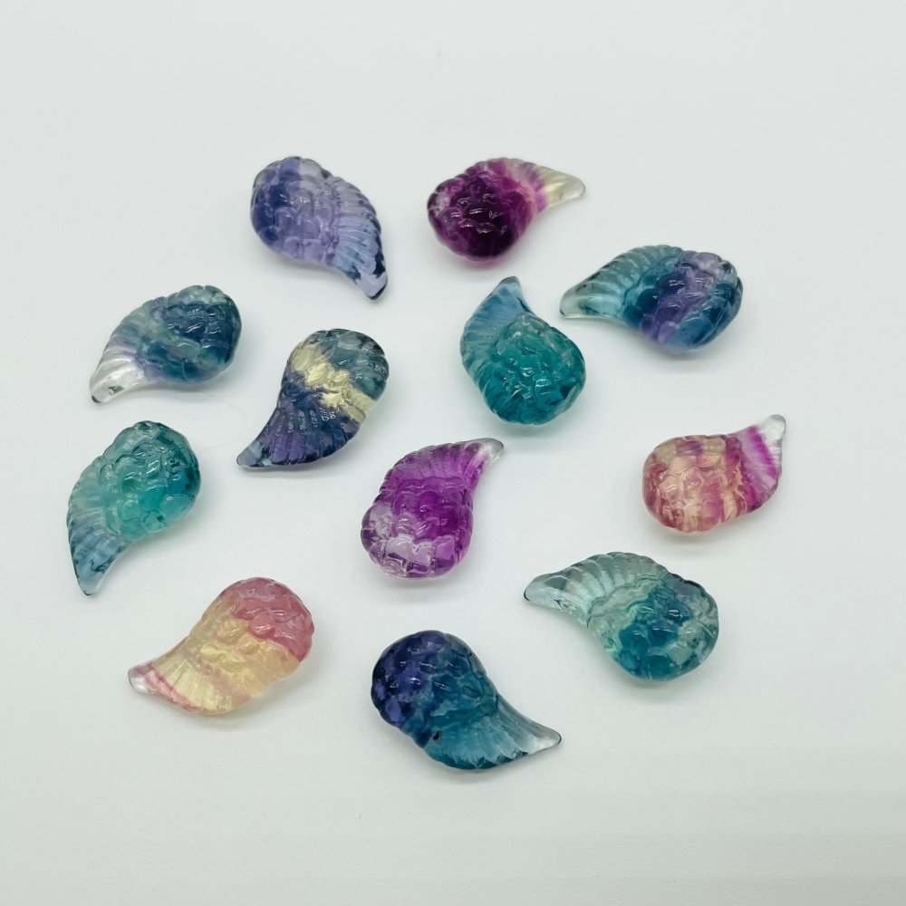 Rainbow Fluorite Mini Angel Wing Carving Wholesale -Wholesale Crystals