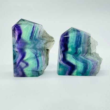 Rainbow Fluorite Rough Side Tower Point Wholesale - Wholesale Crystals