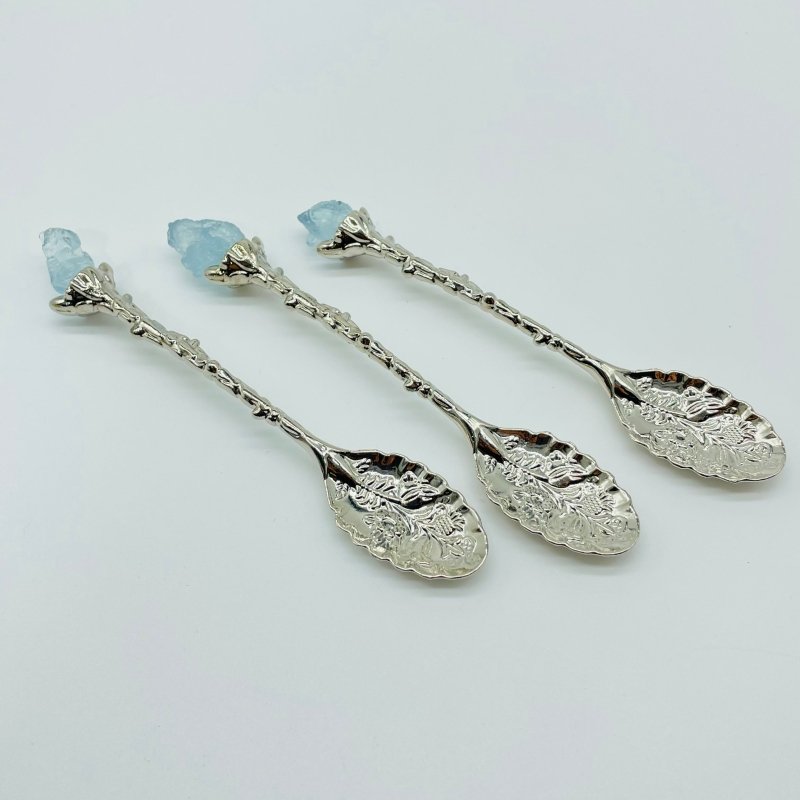 Raw Aquamarine Crystal Coffee Spoon Wholesale - Wholesale Crystals