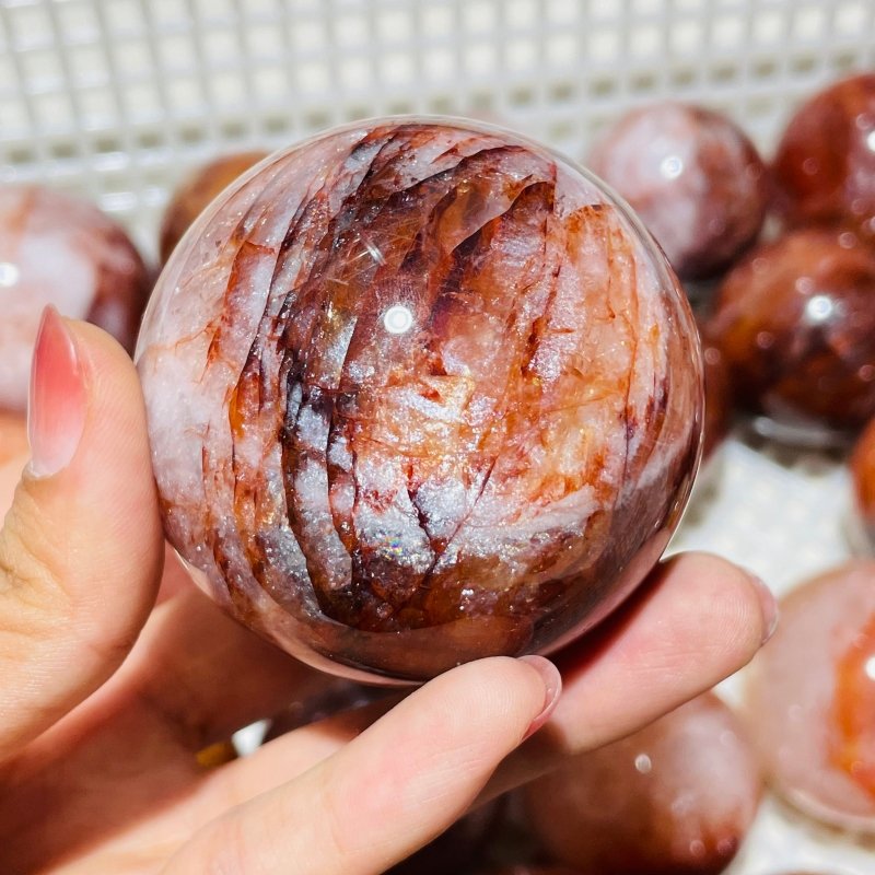 Red Fire Quartz Sphere Crystal Ball Wholesale -Wholesale Crystals