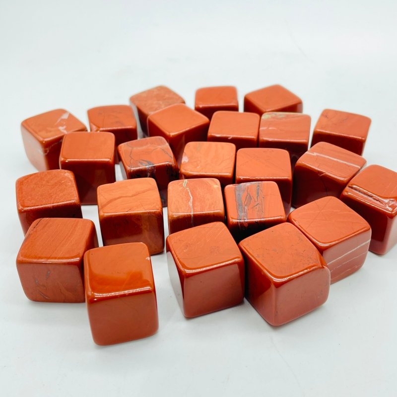 Red Jasper Cube Tumbled Wholesale - Wholesale Crystals