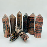 Red Snowflake Obsidian Tower Points Wholesale -Wholesale Crystals