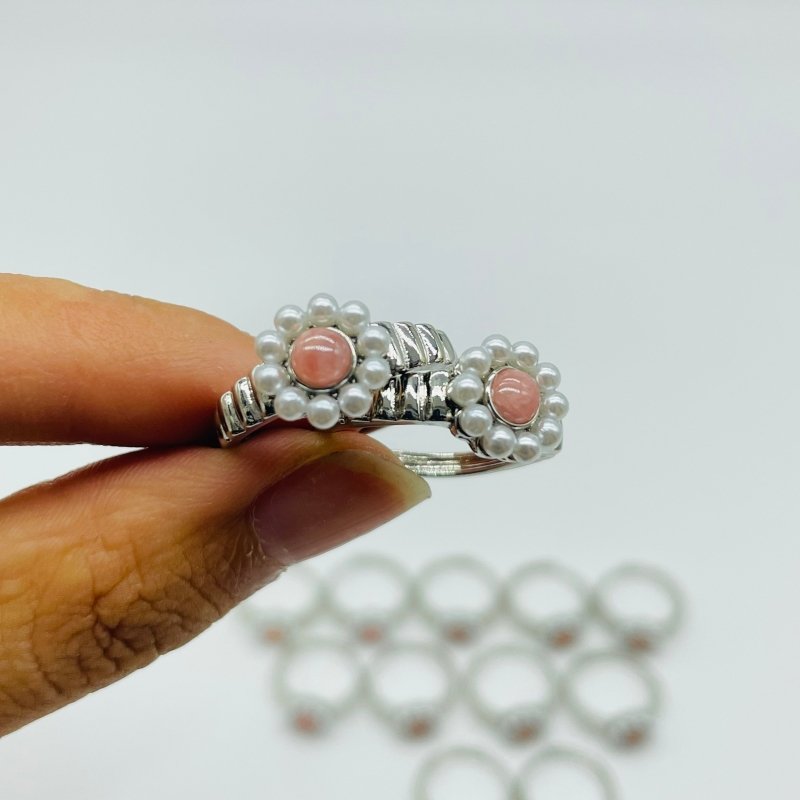 Rhodochrosite Flower Ring Wholesale -Wholesale Crystals