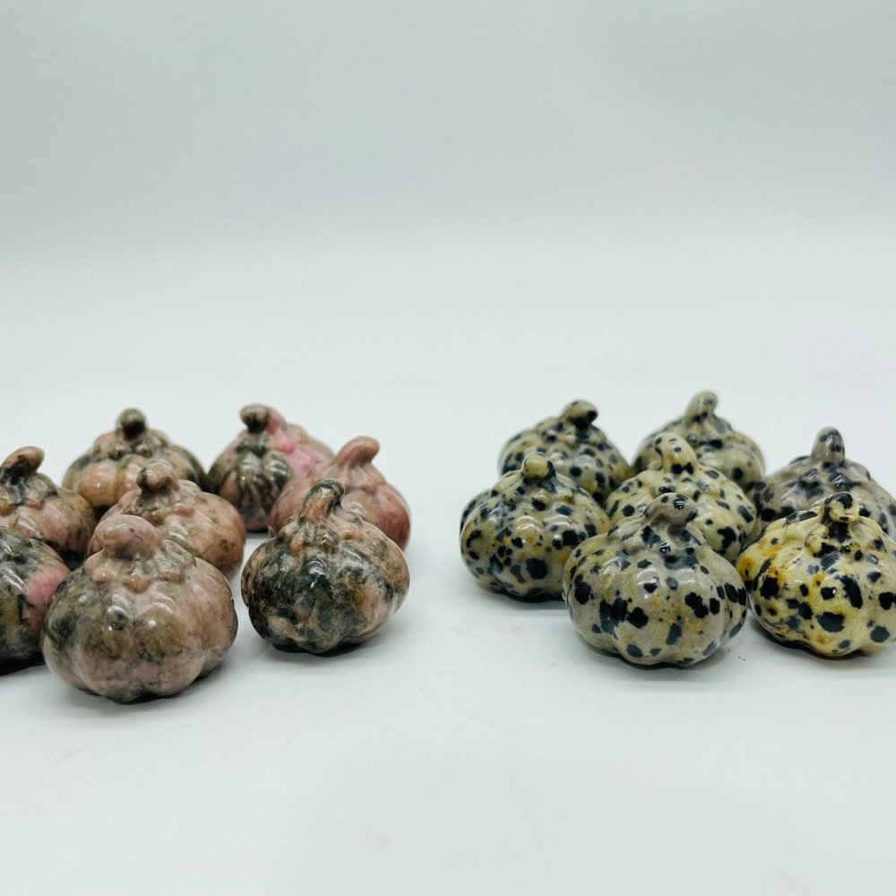 Rhodonite & Dalmatian Pumpkin Carving Wholesale -Wholesale Crystals
